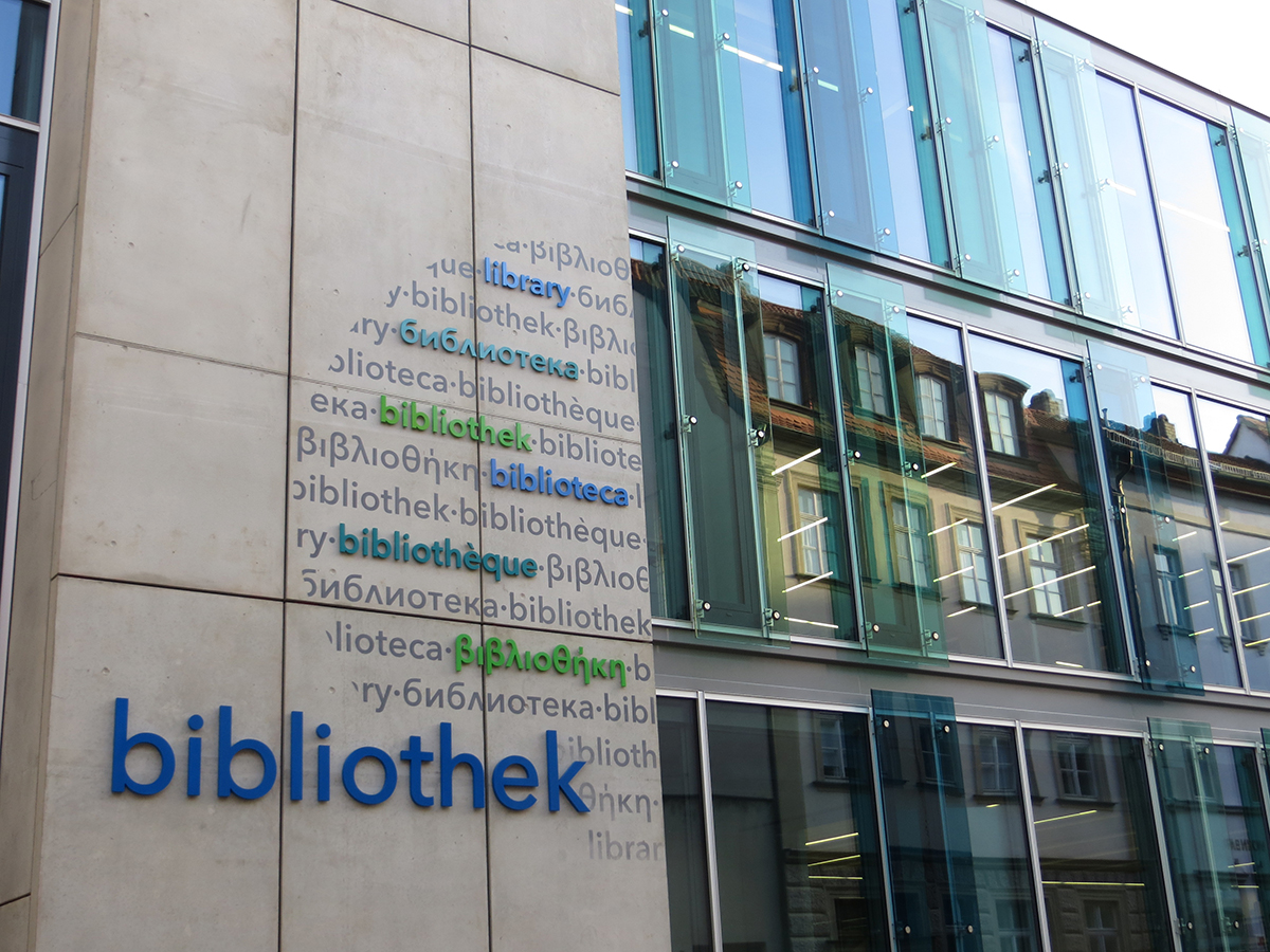 Fassade des zweiten Bauabschnitts der Teilbibliothek 4, UB Bamberg