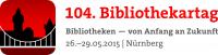 104. Bibliothekartag in Nürnberg Logobild mit der Nürnberger Burg
