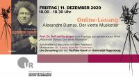 Online-Lesung Alexandre Dumas. Der vierte Musketier