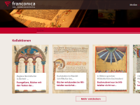 Screenshot des neuen Portals franconica