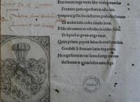 Wappen-Exlibris von Christoph Gewold und handschriftliche Marginalien Aventins Wappen-Exlibris von Christoph Gewold und handschriftliche Marginalien Aventins