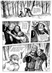 Seite 140, "The Tempest" illustriert von Nele Heaslip Vier Panels der Seite 140 aus der Graphic Novel "The Tempest"