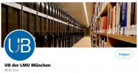 Twitter Screenshot der UB Screenshot Twitter der UB der LMU