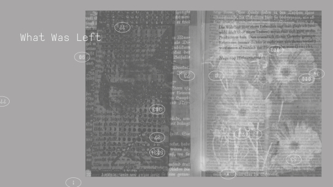 What Was Left: 10. Mai 2023:Flyer zur Ausstellung mit Buchpräsentation und Lesung - Eda Aslan und Nurgül Dursun What Was Left_Flyer zur Ausstellung mit Buchpräsentation und Lesung - Eda Aslan und Nurgül Dursun