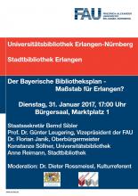 Plakat zur Veranstaltung "Bibliotheksplan"