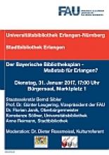 Plakat zur Veranstaltung "Bibliotheksplan"