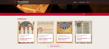 Screenshot des neuen Portals franconica