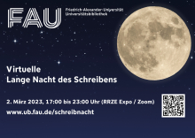 Vollmond vor dunklem Hintergrund 
