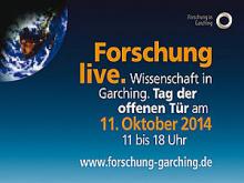 Werbebanner zum Tag der offenen Tür am Forschungscampus Garching