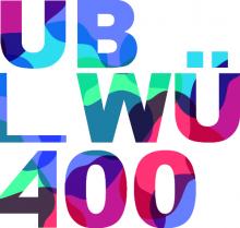 Logo 400 Jahre Universitätsbibliothek Würzburg