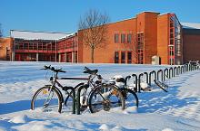 Zentralbibliothek Bayreuth im Winter